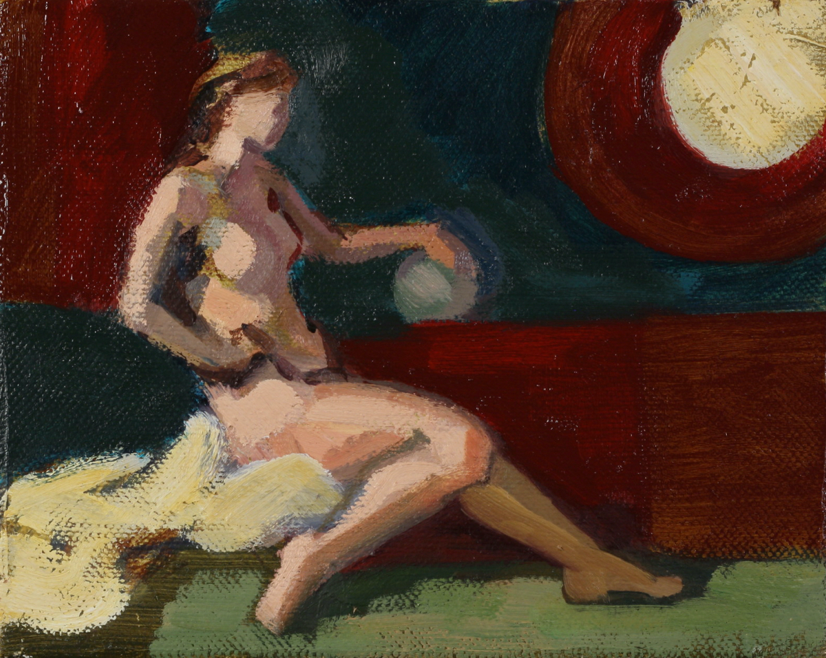 Clorinda; oil on canvas, 19 x 24 cm, 2018